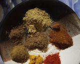 A picture of step 4 of BhindiBhurji.