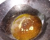 A picture of step 3 of Dahi bhindi.