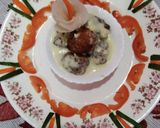 A picture of step 3 of Rice fish ball in white sauce.