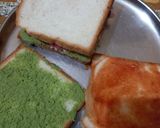 A picture of step 3 of Mix Veg sandwich.