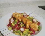 Foto del paso 3 de la receta: Ensalada con gambas rebozadas