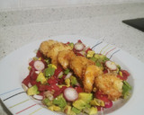 Foto del paso 3 de la receta: Ensalada con gambas rebozadas