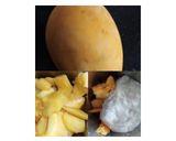 A picture of step 1 of Kesar Mango dry fruit smoothie.