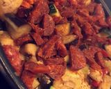 Une image de l'étape 3 de Crumble de légumes et Chorizo.