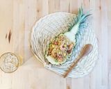 A picture of step 9 of Fried rice with pineapple & shrimp.
