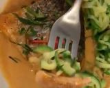 A picture of step 6 of Red curry Salmon with zucchini noodles 🍛 🍣.