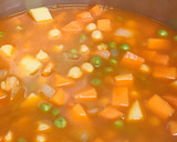 Foto del paso 5 de la receta: Potaje de garbanzos, calabaza, batata y guisantes