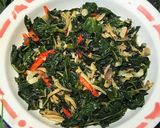 Foto langkah ke 6 dari resep Oseng daun Pepaya Jepang.
