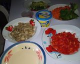 A picture of step 2 of Chicken ala king.