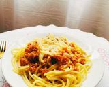 Hình bước làm 3 của món Mỳ Spaghetti bò bằm cực dễ!