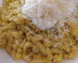 Sajtos tejfölös gluténmentes nokedli recept fázis 3 fotója