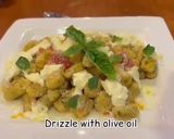 A picture of step 14 of Fresh Herb Gnocchi with Tomato, Basil and Mozzarella.