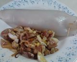 Foto del paso 4 de la receta Calamar de Cadiz, relleno en salsa al vino Fino de Jerez