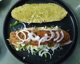 A picture of step 9 of Healthy Sub Sandwich (Multigrain spinach loaf and Rajma Tikki).