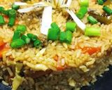 A picture of step 7 of Chinese tawa rice.