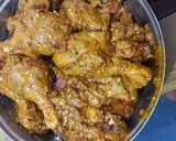 A picture of step 1 of Chicken leg piece tikka.