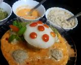 A picture of step 6 of Idli with chutney.