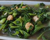 Foto langkah ke 3 dari resep Pokcoy Ca Bawang Putih dgn Udang.