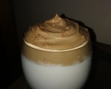A picture of step 3 of Dalgona coffee.