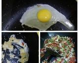 A picture of step 4 of Fried rice with shashlik.