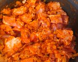 Sertéspörkölt tarhonyával recept fázis 3 fotója
