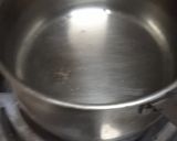 A picture of step 1 of Karak Chai.