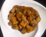 A picture of step 8 of Yam porridge.