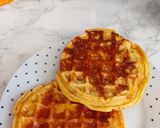 A picture of step 5 of My pepperoni salad chaffle.