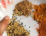 A picture of step 1 of Shahi achar gosht.