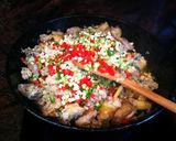 Foto del paso 4 de la receta: Pollo borracho en salsa con frutos secos