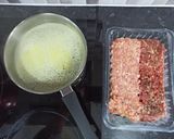 Foto del paso 1 de la receta: Tiburones cremosos con carne picada 🍖🥩