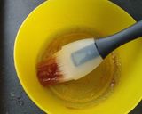 A picture of step 5 of Oranais with Apricot and Almond Cream.