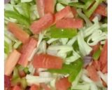A picture of step 1 of Chinese bhel.