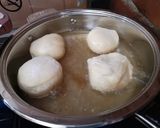 Csokipudinggal töltött fánkok recept fázis 3 fotója