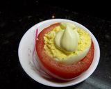 Foto del paso 6 de la receta: Huevos en canoa y huevos rellenos