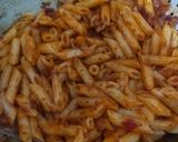 A picture of step 6 of Red sauce pasta.