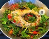 Hình bước làm 2 của món Cá Trắm Om Dưa