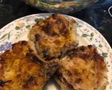A picture of step 4 of T bone pork chop.