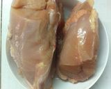 Hình bước làm 1 của món Khô Gà (Gà Xé Sợi)