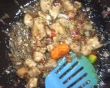 A picture of step 4 of Chicken Fried rice.