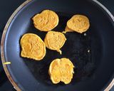 A picture of step 5 of Less Oil Potato Bhajiya/ Pan fried Potato Fritters.