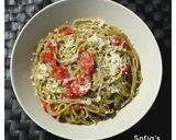 Φωτογραφία βήματος 2 της συνταγής Spaghetti 🍝 από σπανάκι 🌱 με ντοματίνια 🍅, των 15 λεπτών! 💚💛💚