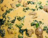 A picture of step 5 of Creamy Pumpkin 🎃, Sausage and Kale 🥬 Pasta 🍝.