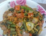 A picture of step 7 of Bhindi do pyaza.