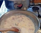 Foto del paso 4 de la receta: Fettuccini con salsa Alfredo y jamón