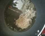 A picture of step 1 of Coriander masala rice.