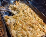 A picture of step 6 of Penne with Chicken Gratin and Light Yogurt Béchamel.