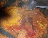 A picture of step 4 of No oil palak paneer.