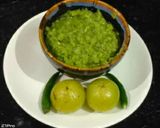 आंवले और धनिया पत्ती की चटनी (Awle aur dhaniya patti ki chutney recipe in Hindi) रेसिपी चरण 4 फोटो