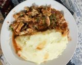 A picture of step 5 of Smashed potatoes and boneless chicken.